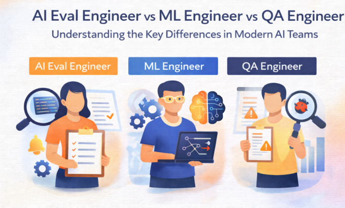 AI Eval Engineer vs ML Engineer vs QA Engineer