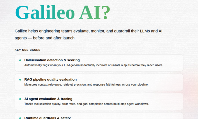 What is Galileo AI?