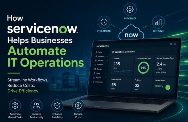 How ServiceNow Helps Businesses Automate IT Operations